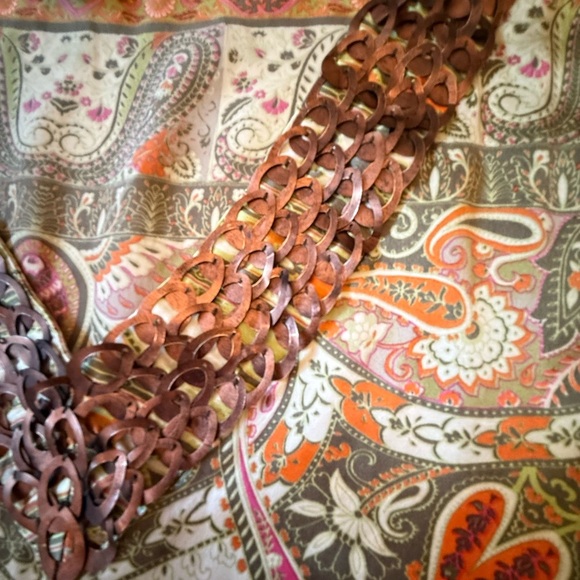 Chico’s Black Label Cairo Print 100% Silk Boho Poncho Tunic Kaftan Large XLarge - Picture 5 of 9